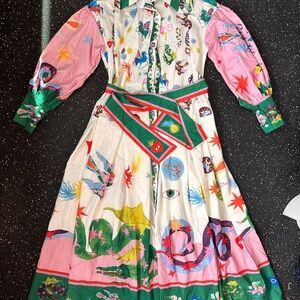 Colorful Patterned Maxi Dress